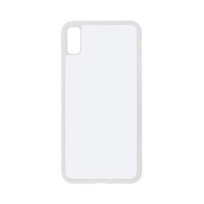 Coque sublimation 2D TPU pour Apple iPhone 15 Pro Max, 15 Pro, 15 Plus, 14, 13, 12, 11, XS, XR, X, SE, 8, 7, 6, 5, 4. La plaque arrière en aluminium dédiée à la sublimation permet la personnalisation de la coque.